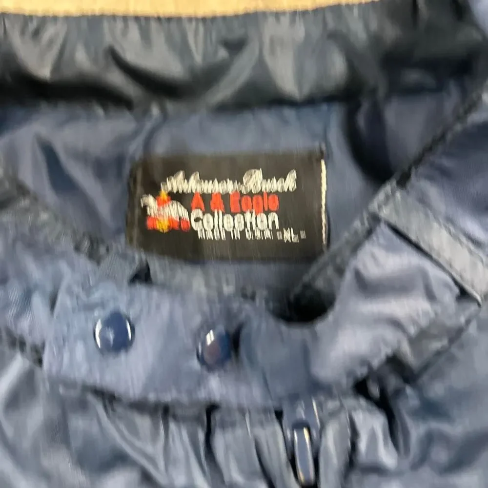 80s Vintage Budweiser Light Navy Blue Windbreaker Jacket